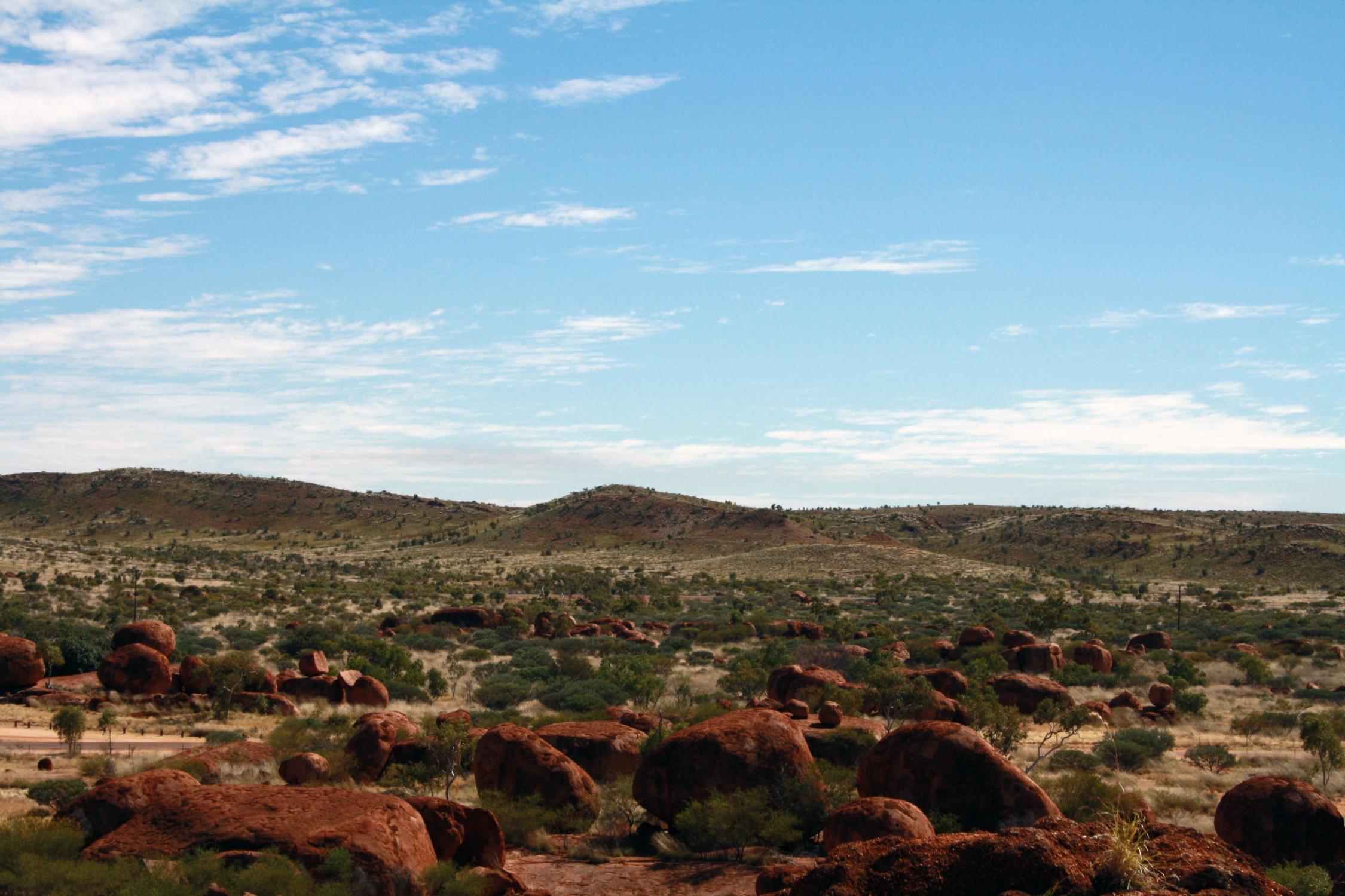 Landscape image of region near Tennant Creek, Northern Territory