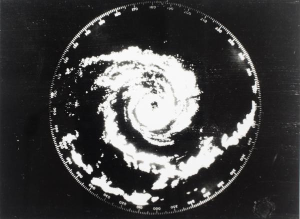Radar image of Cyclone Tracy forming