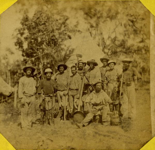 Members of the Northern Territory Surveying Expedition, 1869.